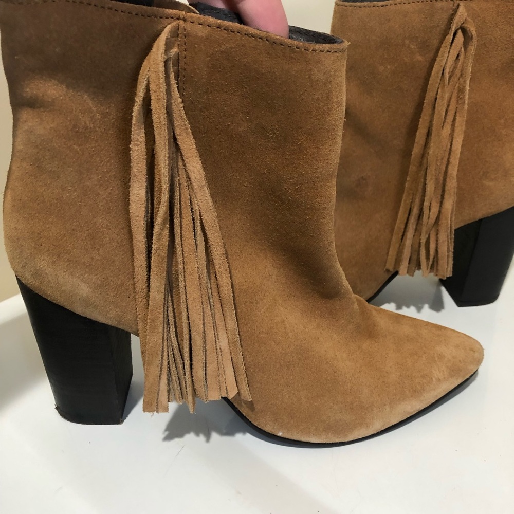 ASOS Park Lane Fringe Suede Boots 8.5 - Picture 4 of 11